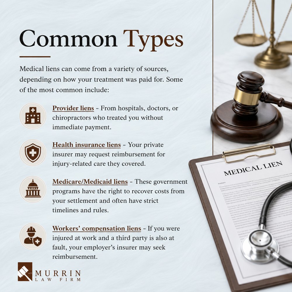 Common types of medical liens